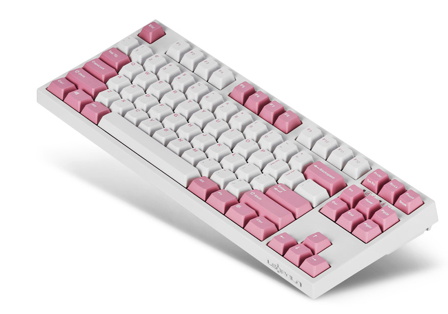 Amazon.com: Leopold FC750RBT White/Pink TKL Bluetooth PD Double
